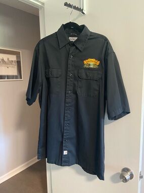 Carhartt Black Short-Sleeve Work Shirt with Sierra Nevada Patch